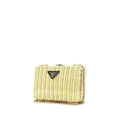 vintage prada clutch|prada wicker clutch.